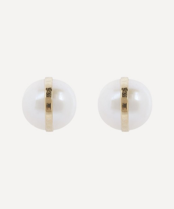 Melissa Joy Manning - 14ct Gold Pearl Stud Earrings