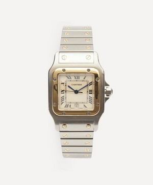 Designer Vintage - 1980s Santos de Cartier 18 Carat Gold And Steel Watch image number 0