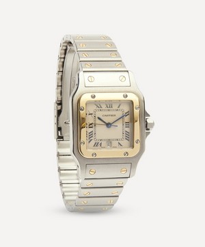 Designer Vintage - 1980s Santos de Cartier 18 Carat Gold And Steel Watch image number 1