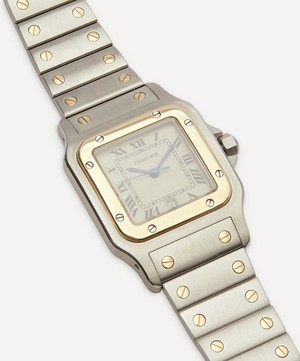 Designer Vintage - 1980s Santos de Cartier 18 Carat Gold And Steel Watch image number 3