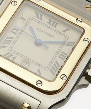 Designer Vintage - 1980s Santos de Cartier 18 Carat Gold And Steel Watch image number 4
