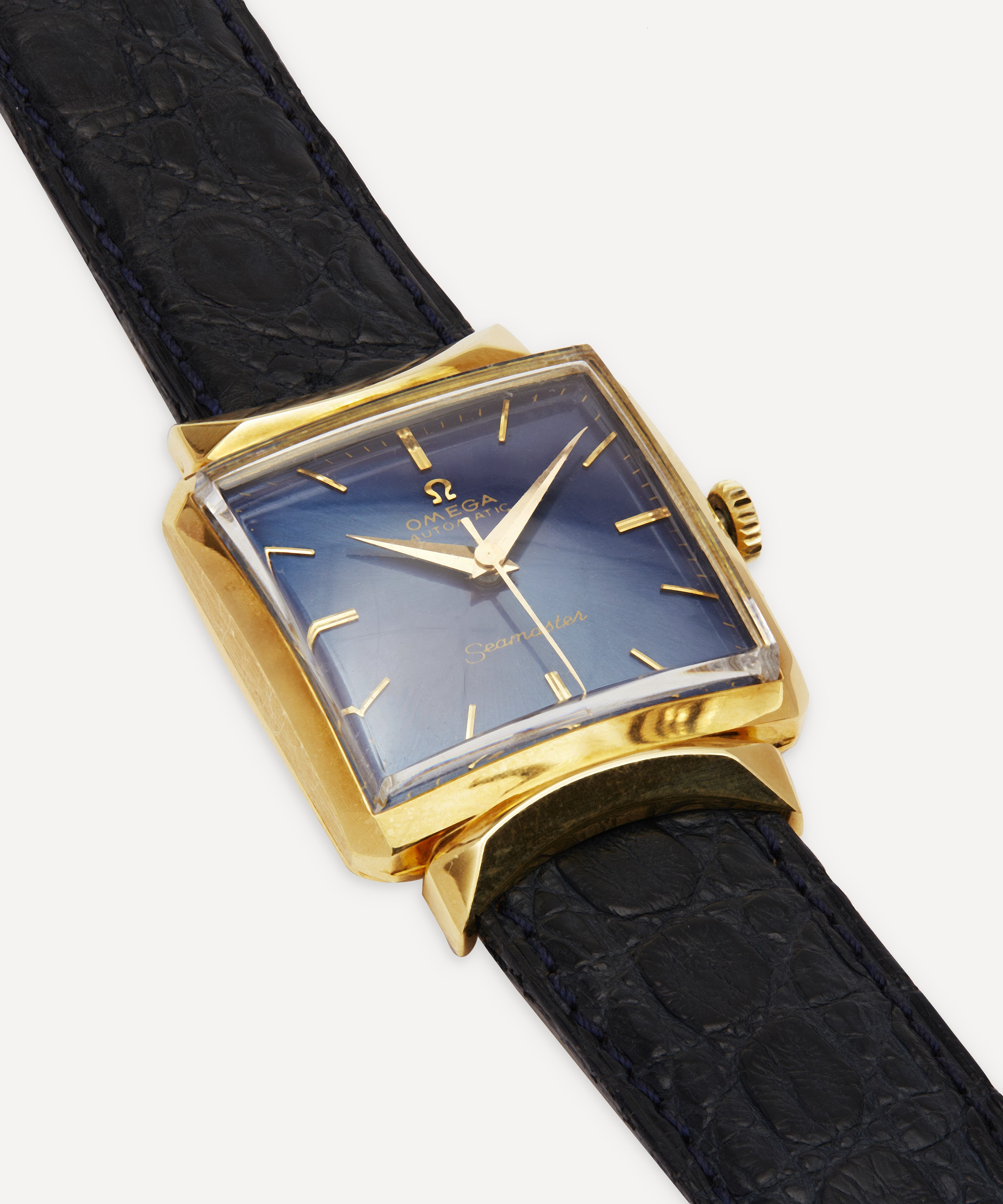 Designer Vintage - 1960s Omega Automatic Seamaster 18 Carat Gold Watch image number 3