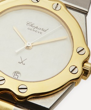 Designer Vintage - 1980s Chopard St Moritz 18 Carat Gold and Steel Watch image number 4