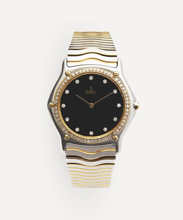 Designer Vintage - 1990s Ebel Wave 24 Carat Gold, White Metal And Diamond Watch image number 0