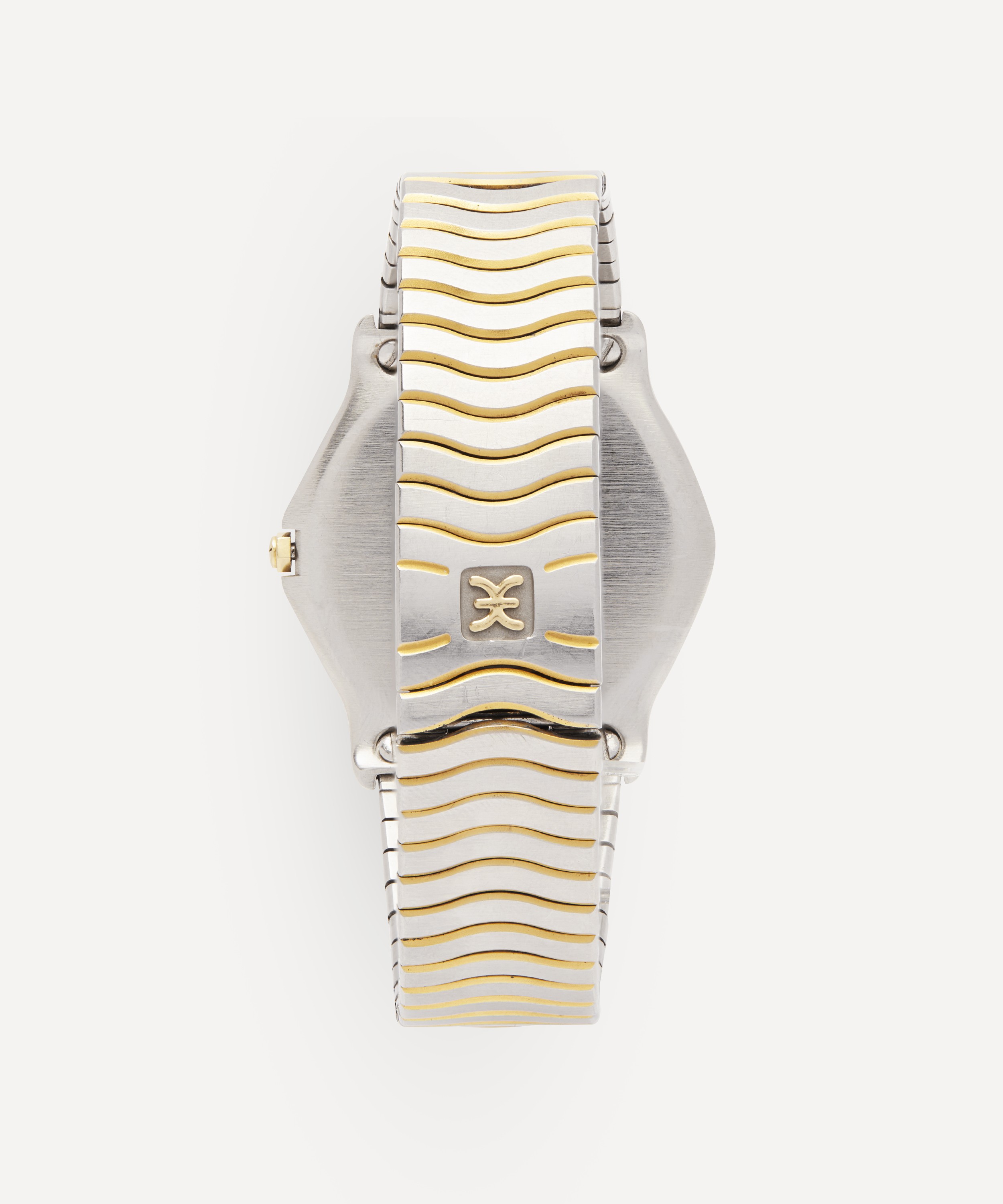 Designer Vintage - 1990s Ebel Wave 24 Carat Gold White Metal and Diamond Watch image number 2