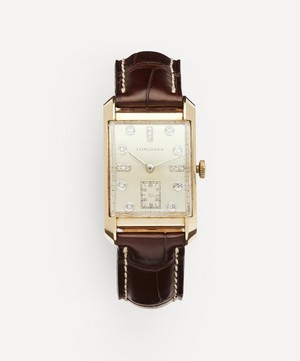 Designer Vintage - 1950s Longines 14ct Gold and Diamond Watch image number 0