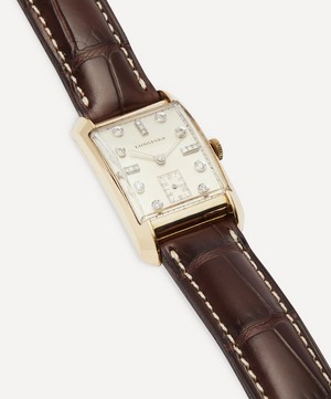 Designer Vintage - 1950s Longines 14ct Gold and Diamond Watch image number 3