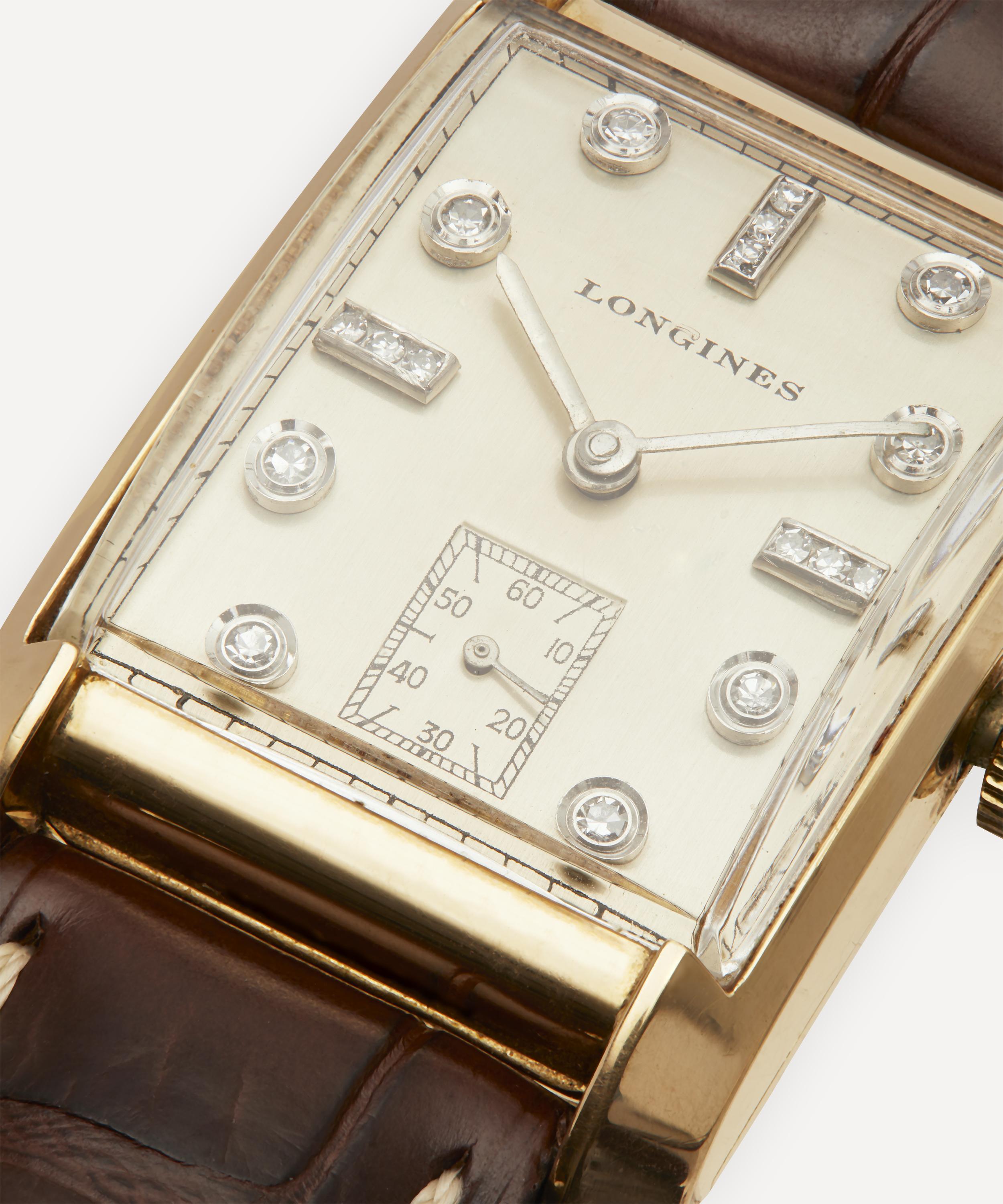 Longines gold diamond watch hotsell