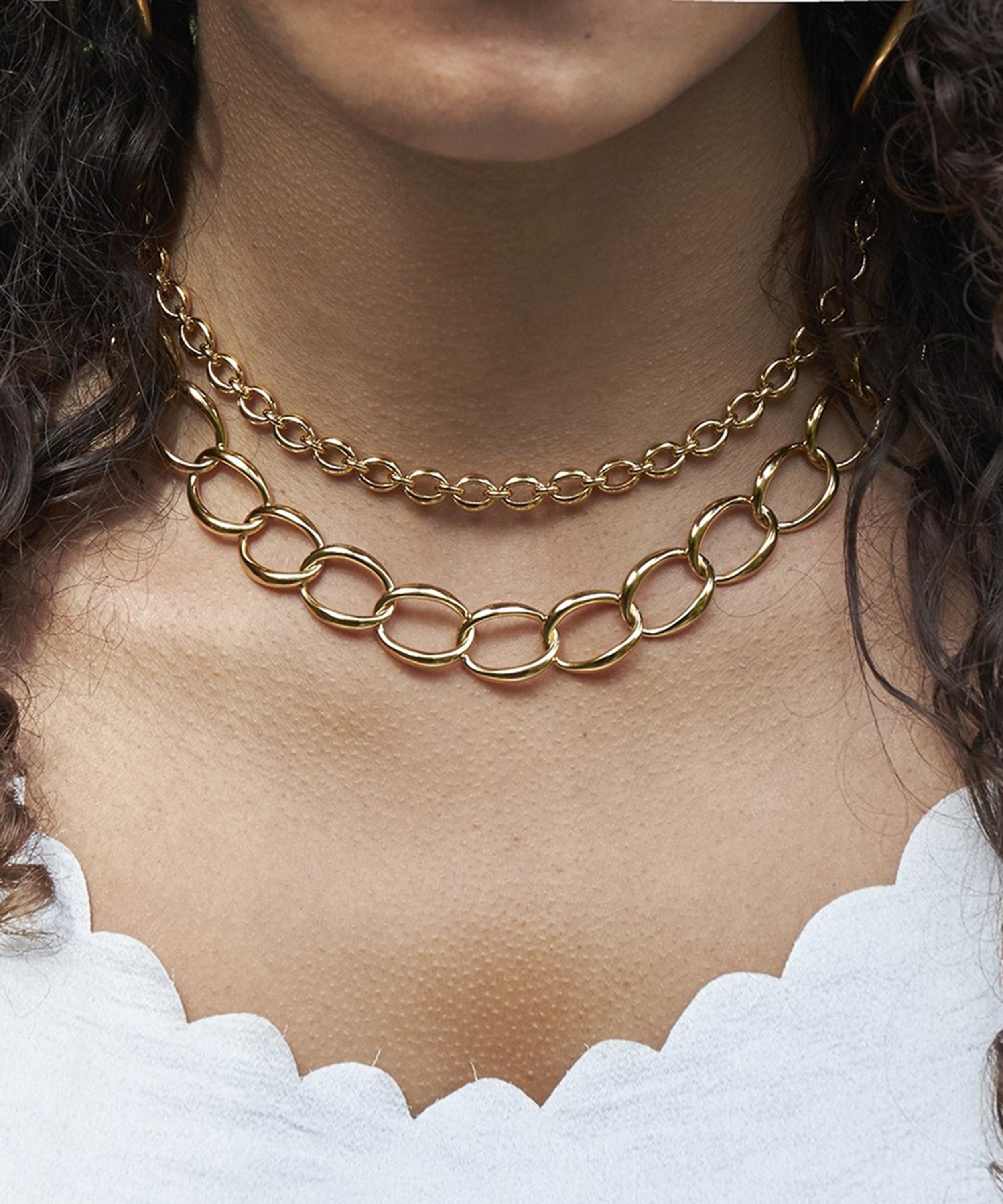 Dinny Hall - Gold Plated Vermeil Silver Handmade Small Heavyweight Chain Necklace image number 1