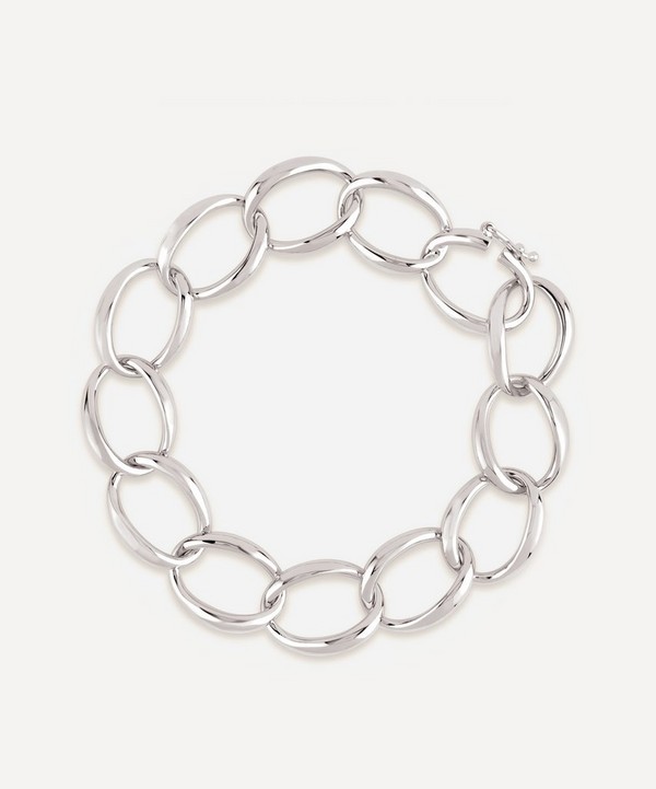 Dinny Hall - Silver Handmade Medium Curb Chain Bracelet image number null