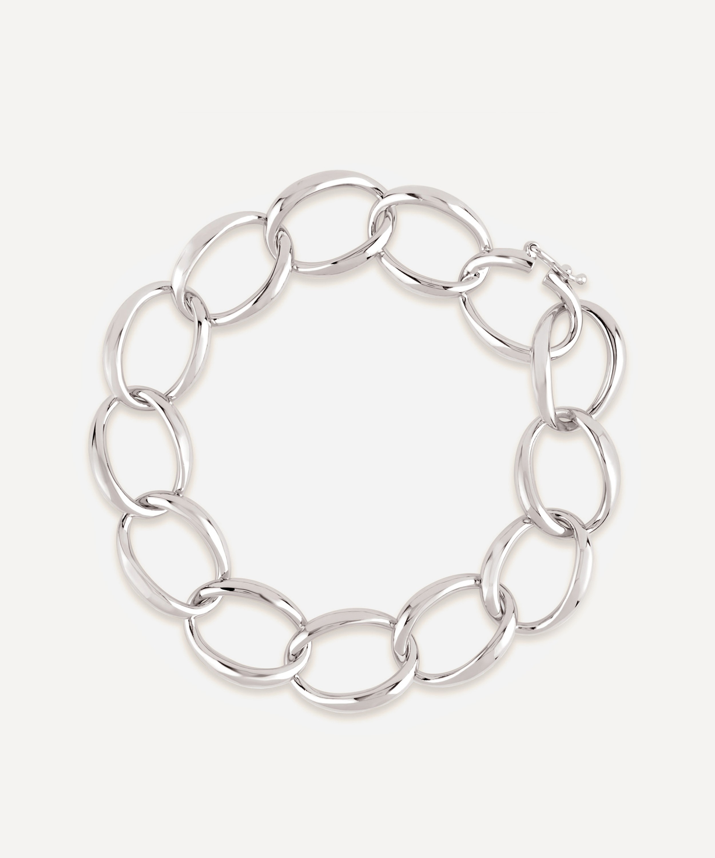 Dinny Hall - Silver Handmade Medium Curb Chain Bracelet image number null