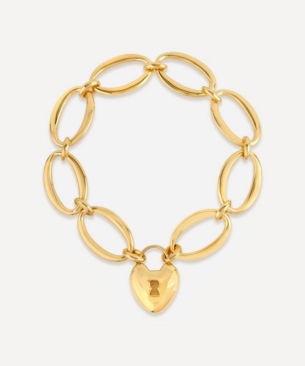 Dinny Hall - Gold Plated Vermeil Silver Handmade Large Oval Link Chain Bracelet image number null