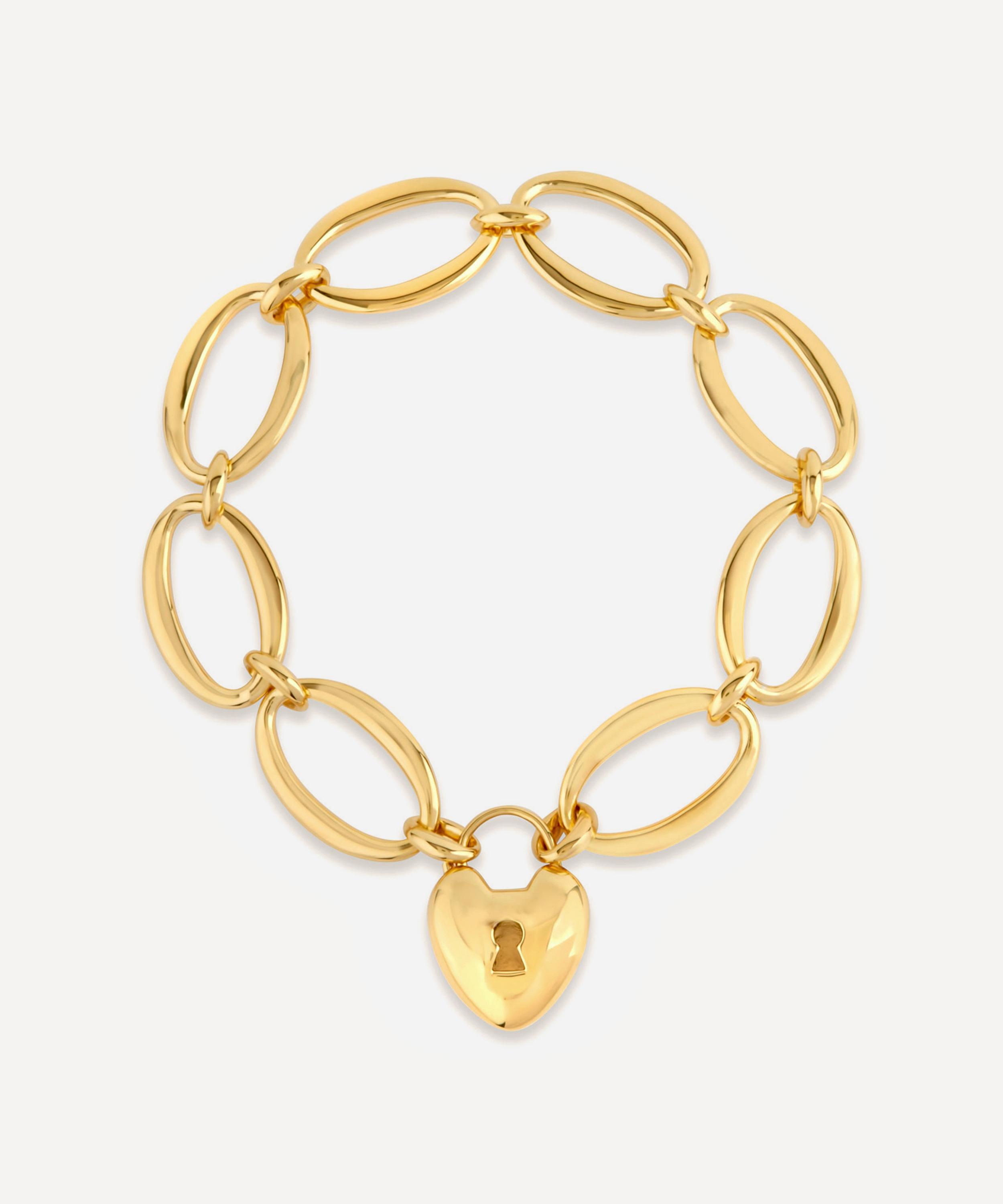 Dinny Hall - Gold Plated Vermeil Silver Handmade Large Oval Link Chain Bracelet image number 
