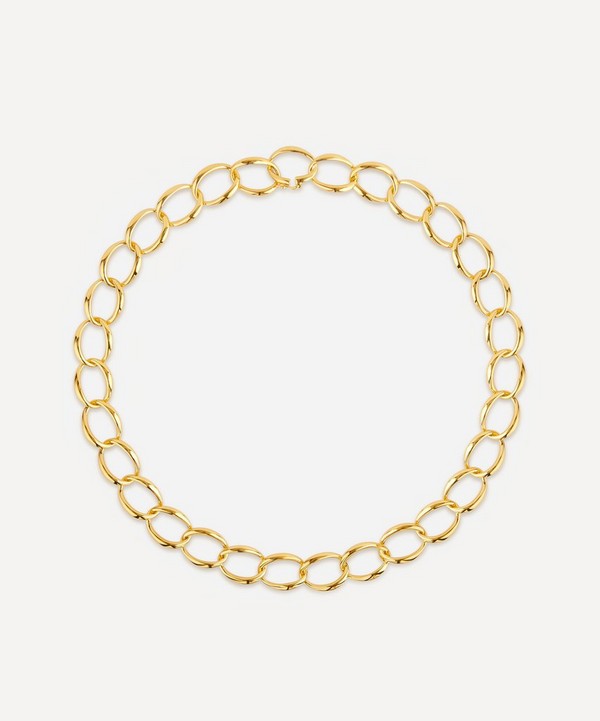 Dinny Hall - Gold Plated Vermeil Silver Handmade Medium Curb Chain Necklace image number null