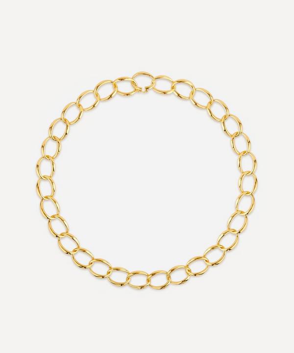 Dinny Hall - Gold Plated Vermeil Silver Handmade Medium Curb Chain Necklace image number null
