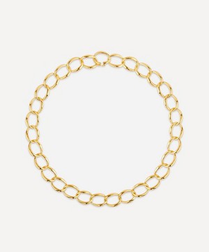 Dinny Hall - Gold Plated Vermeil Silver Handmade Medium Curb Chain Necklace image number 0