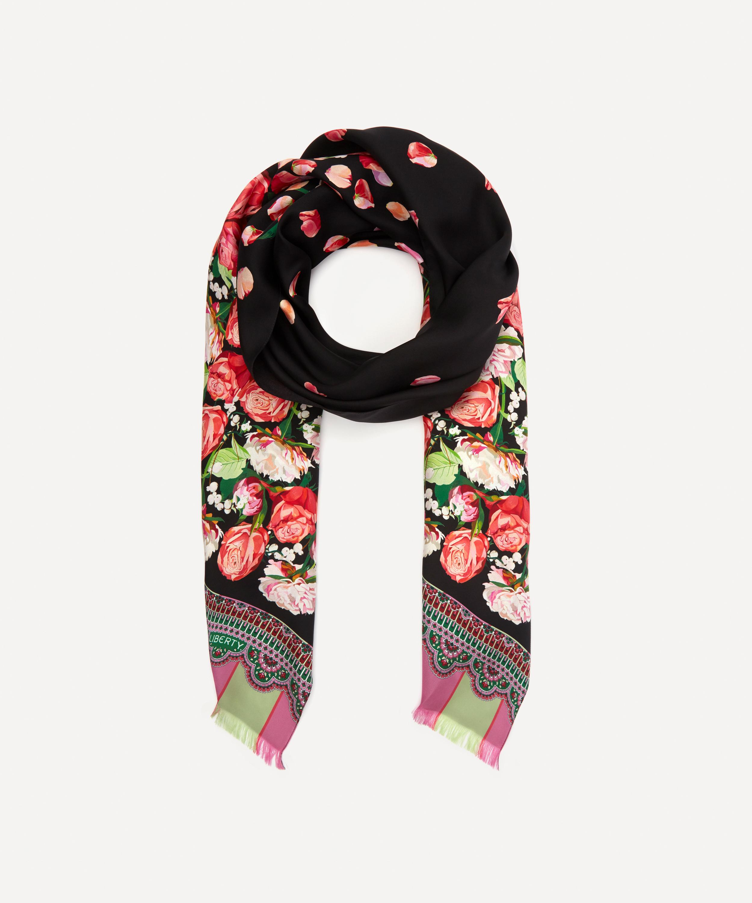 Liberty - Floral Storm 180 x 70cm Silk Twill Scarf image number 1