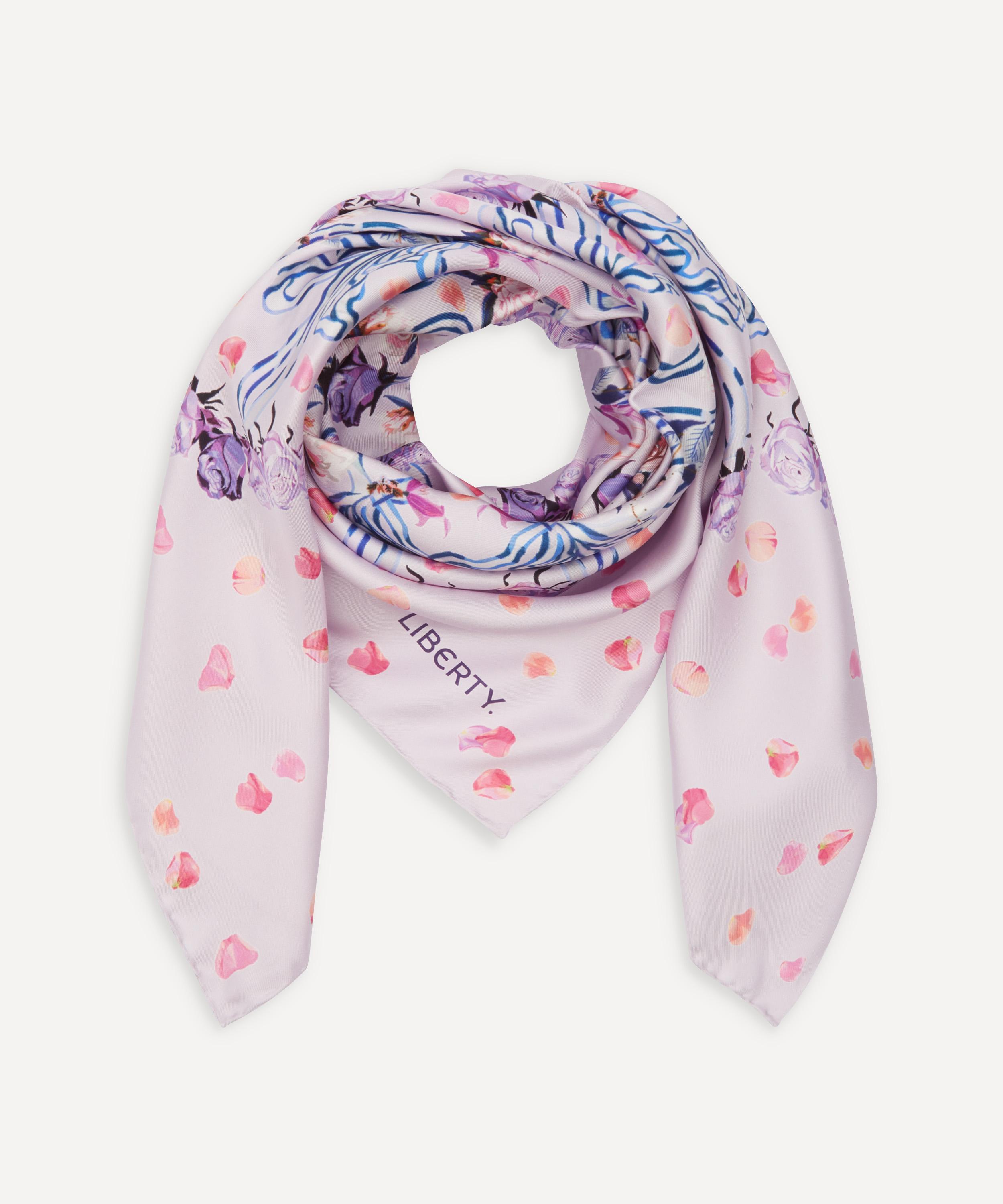 Liberty - Floral Storm 90 x 90cm Silk Twill Scarf image number 1