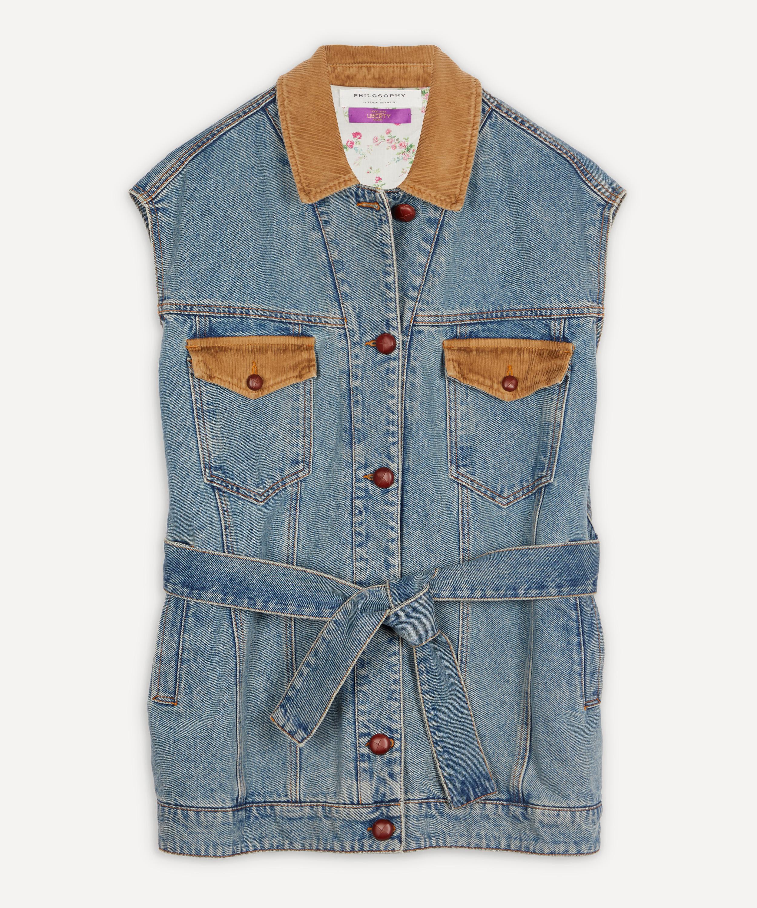 liberty blues denim vest