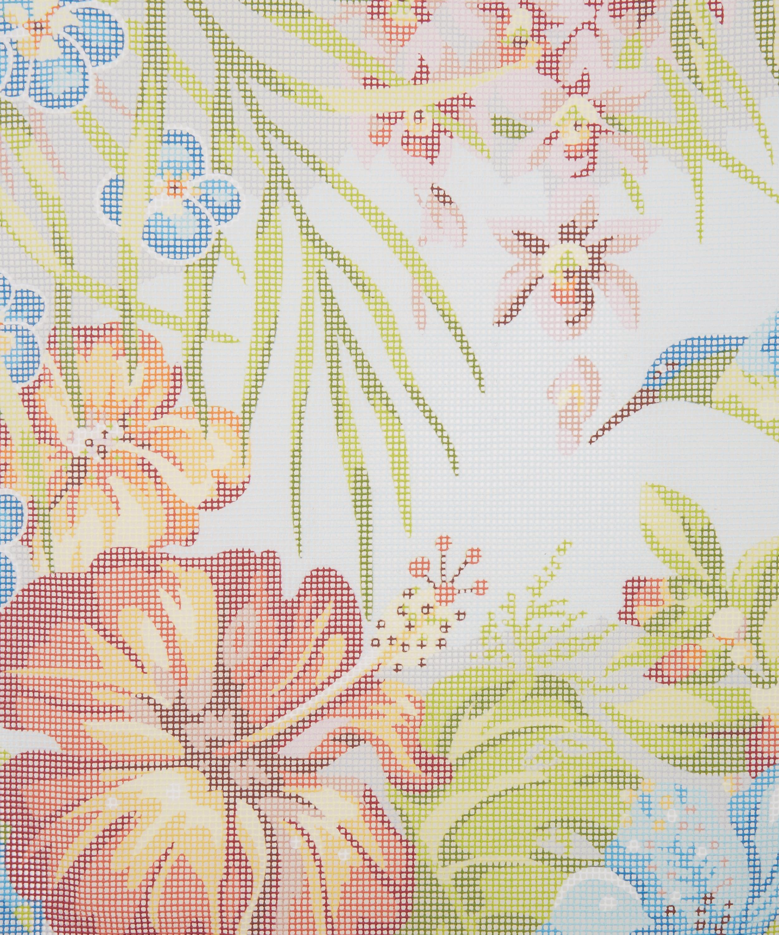 Tropical Flora Needlepoint Kit