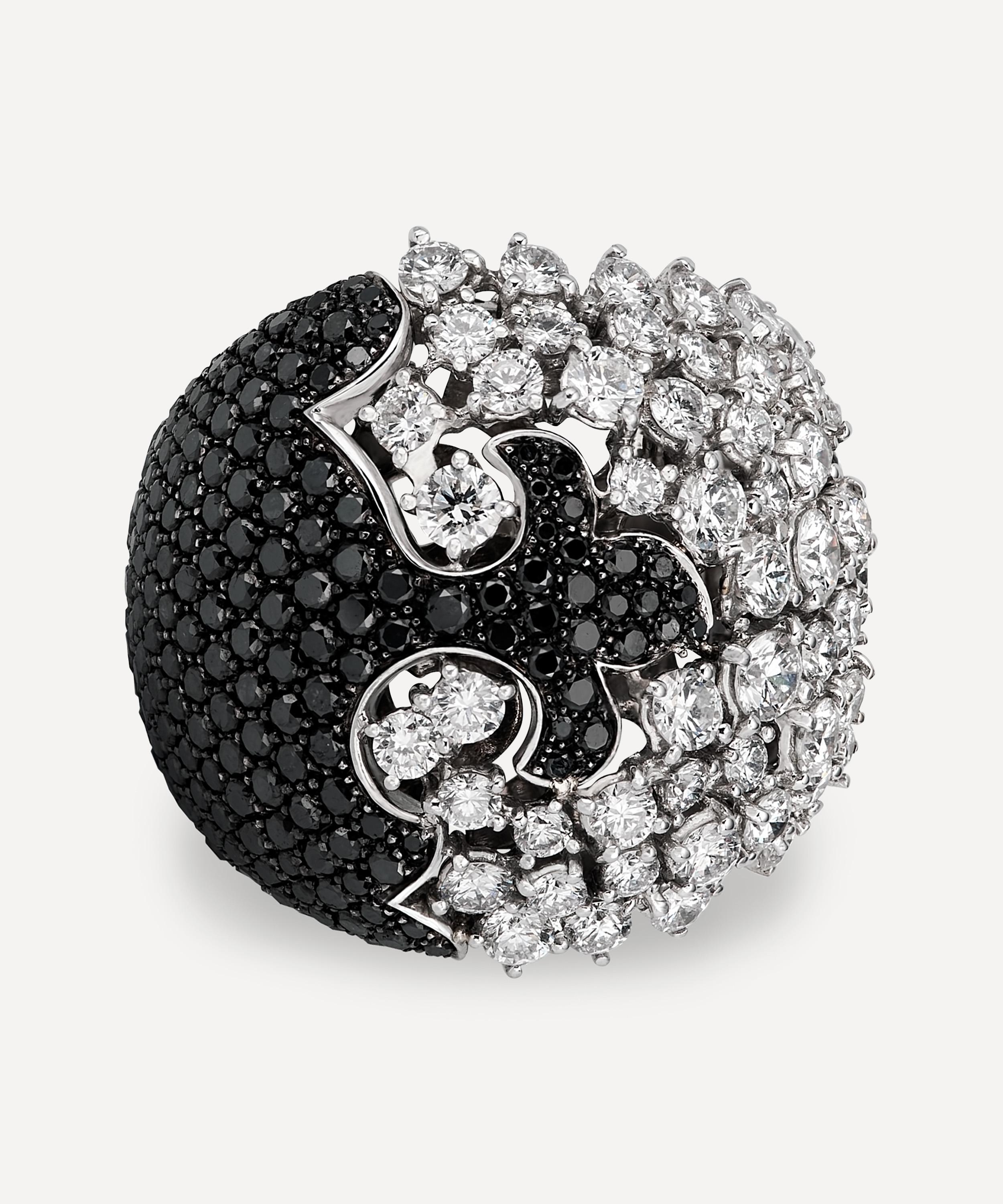 Kojis - White Gold Diamond Bombe Ring image number 0