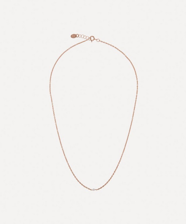 Stephanie Schneider - Rose Gold-Plated Akoya Pearl Necklace image number null