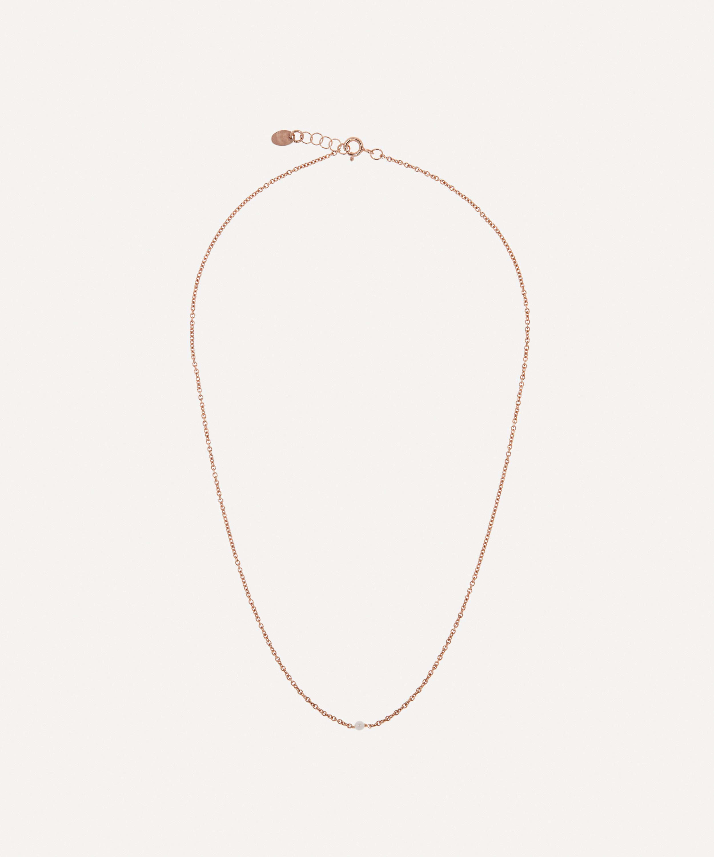 Stephanie Schneider - Rose Gold-Plated Akoya Pearl Necklace image number null