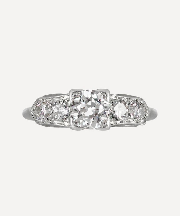 Kojis - White Gold Art Deco Diamond Ring image number null