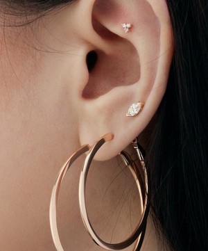 Maria Tash - 18ct 6mm Marquise Diamond Threaded Stud Earring image number 1