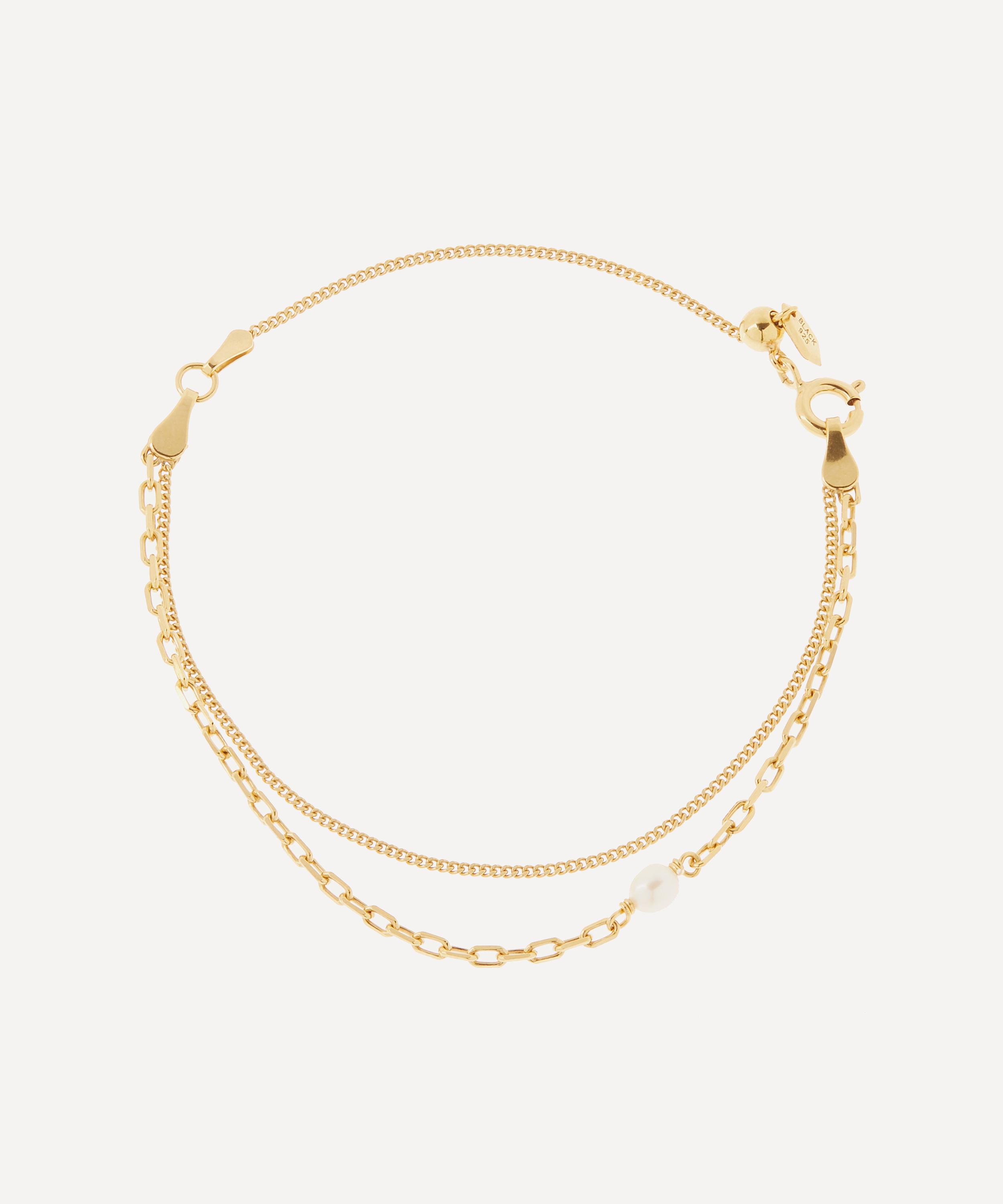 Maria Black Gold-Plated Cantare Double Chain Bracelet | Liberty