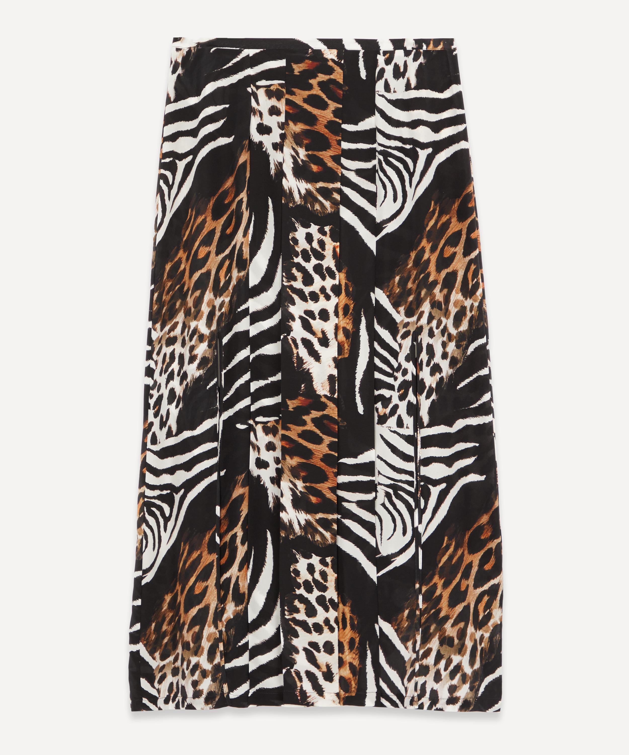 rixo georgia leopard skirt