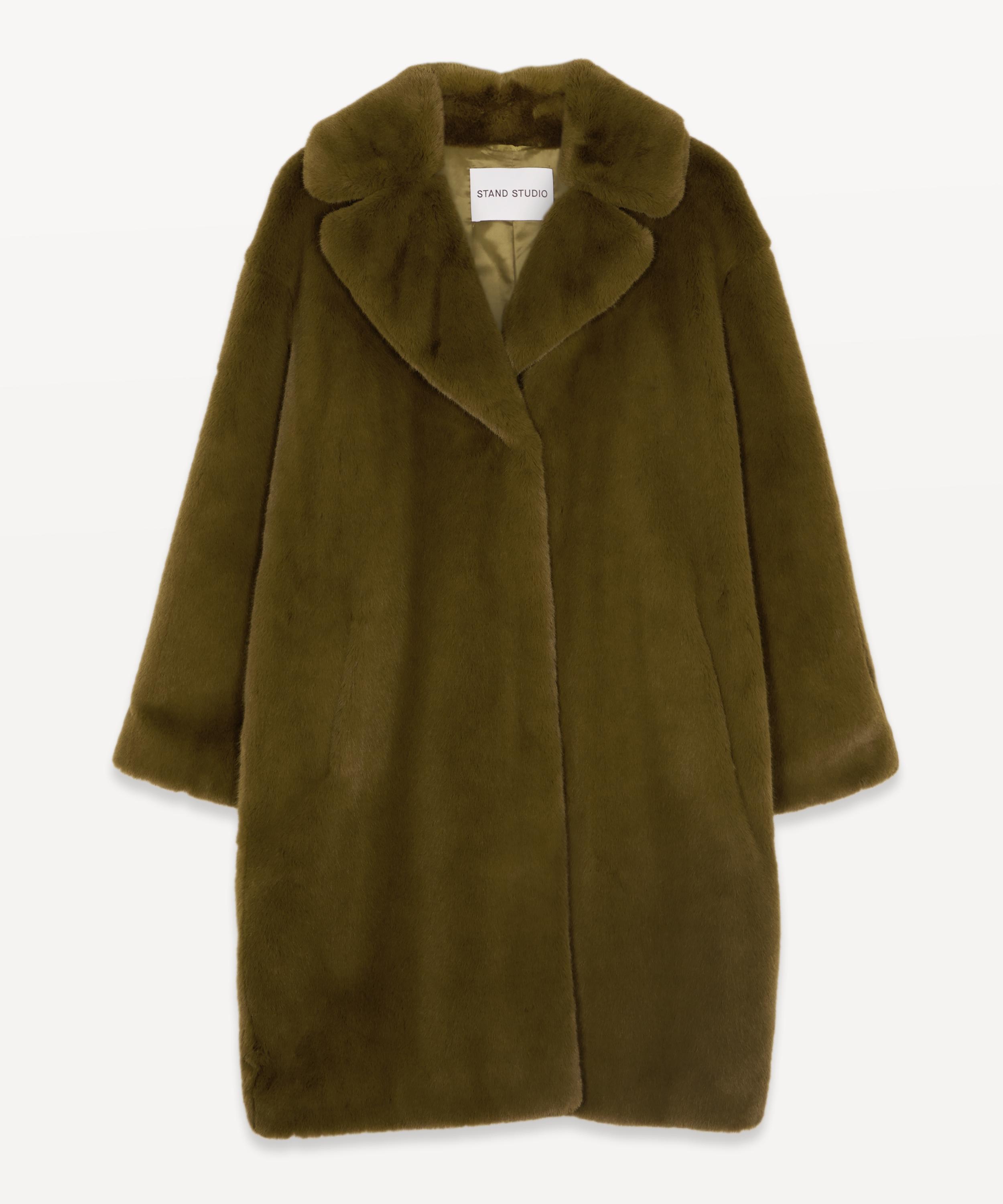 STAND STUDIO Camille Faux-Fur Coat | Liberty