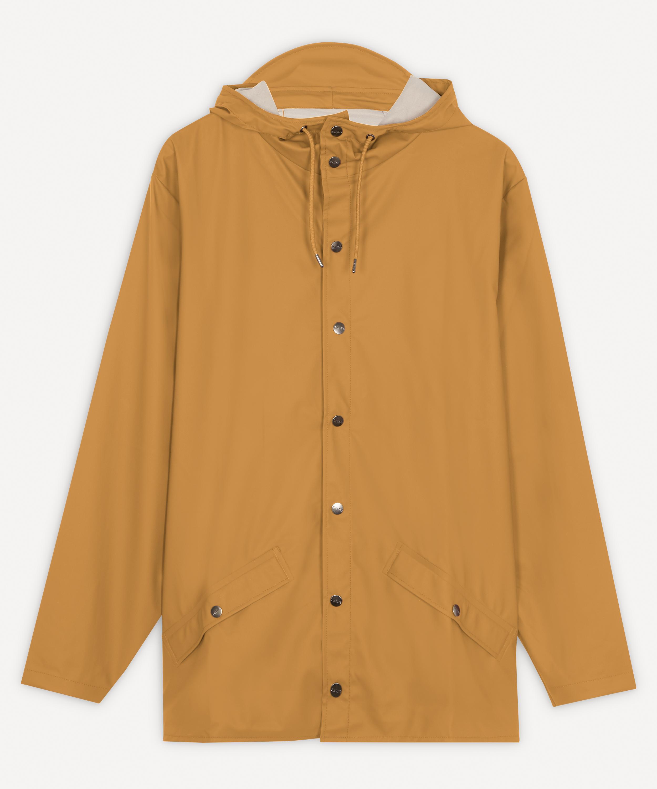 Rains Short Waterproof Jacket In Khaki-green In Khaki