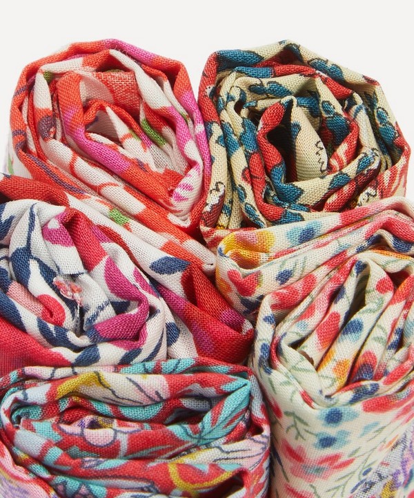 Liberty Fabrics Red Tana Lawn™ Cotton Fabric Bundle One Metre