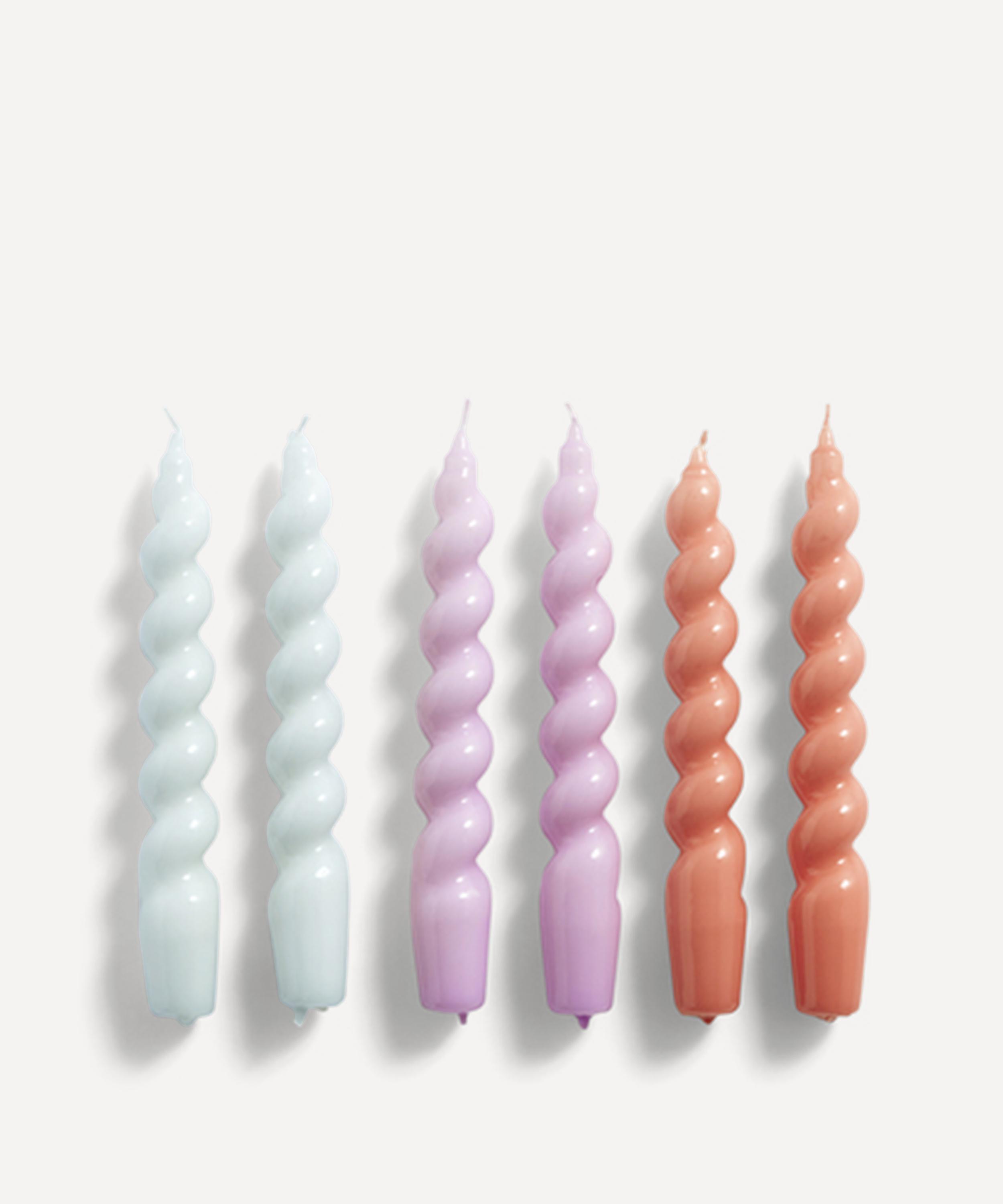 Hay - Spiral Candles Set of Six