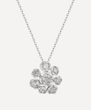 Annoushka - 18ct White Gold Marguerite Diamond Flower Pendant Necklace image number 0