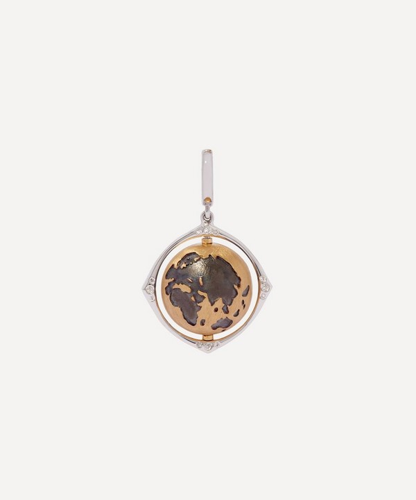 Annoushka - 18ct Gold Mythology Diamond Spinning Globe Charm image number null