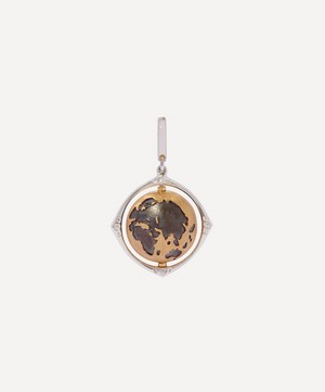 Annoushka - 18ct Gold Mythology Diamond Spinning Globe Charm image number 0