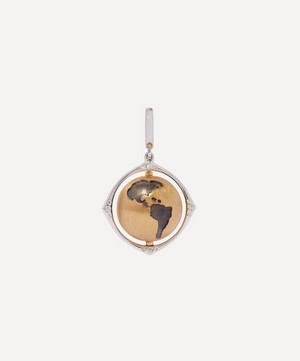 Annoushka - 18ct Gold Mythology Diamond Spinning Globe Charm image number 4