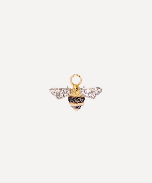 Annoushka - 18ct Gold Mythology Single Diamond Bee Earring Drop image number null