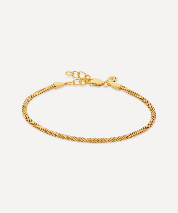 Monica Vinader - 18ct Gold Plated Vermeil Silver Woven Fine Chain Bracelet image number null