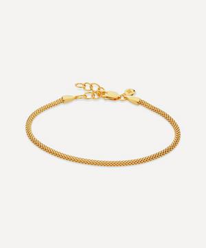Monica Vinader - 18ct Gold Plated Vermeil Silver Woven Fine Chain Bracelet image number 0