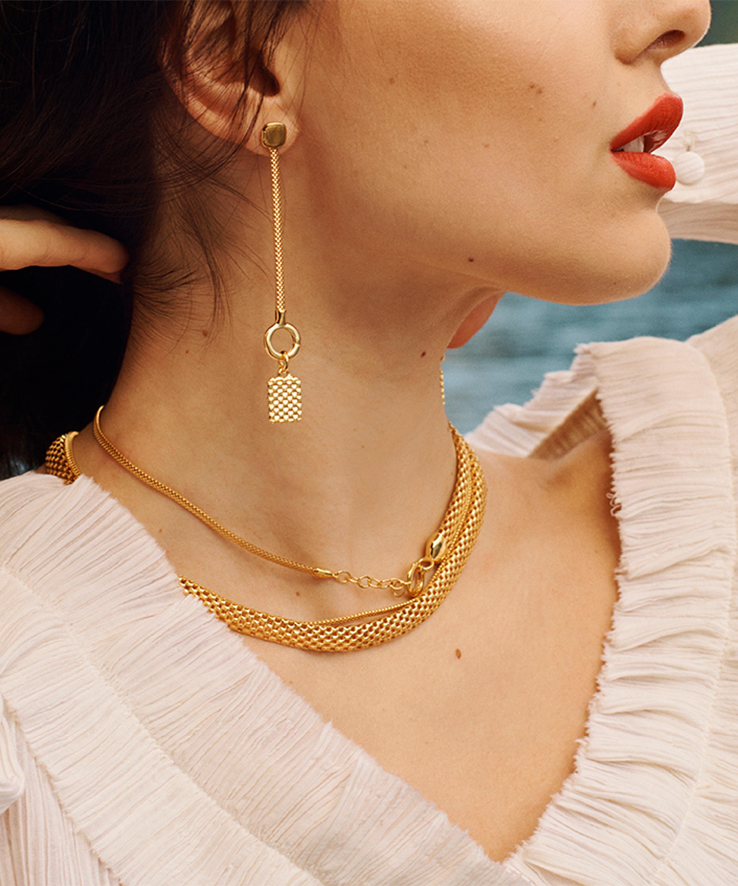 Monica Vinader - 18ct Gold Plated Vermeil Silver Heirloom Chain Necklace image number 1
