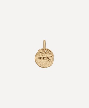 Monica Vinader - Gold Plated Vermeil Silver Siren Small Coin Pendant Charm image number 0