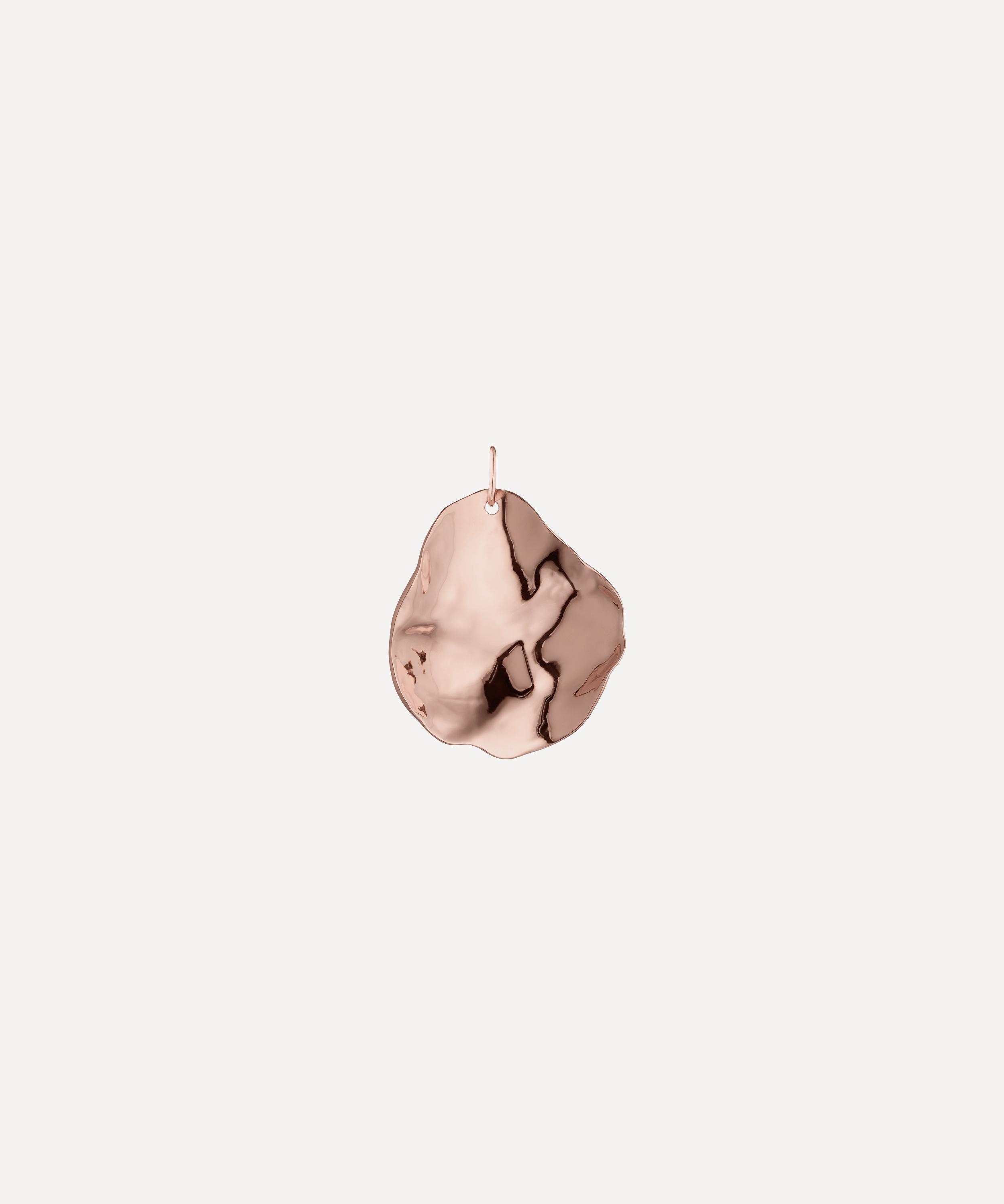 Monica Vinader - Rose Gold Plated Vermeil Silver Nura Shell Pendant Charm image number 0