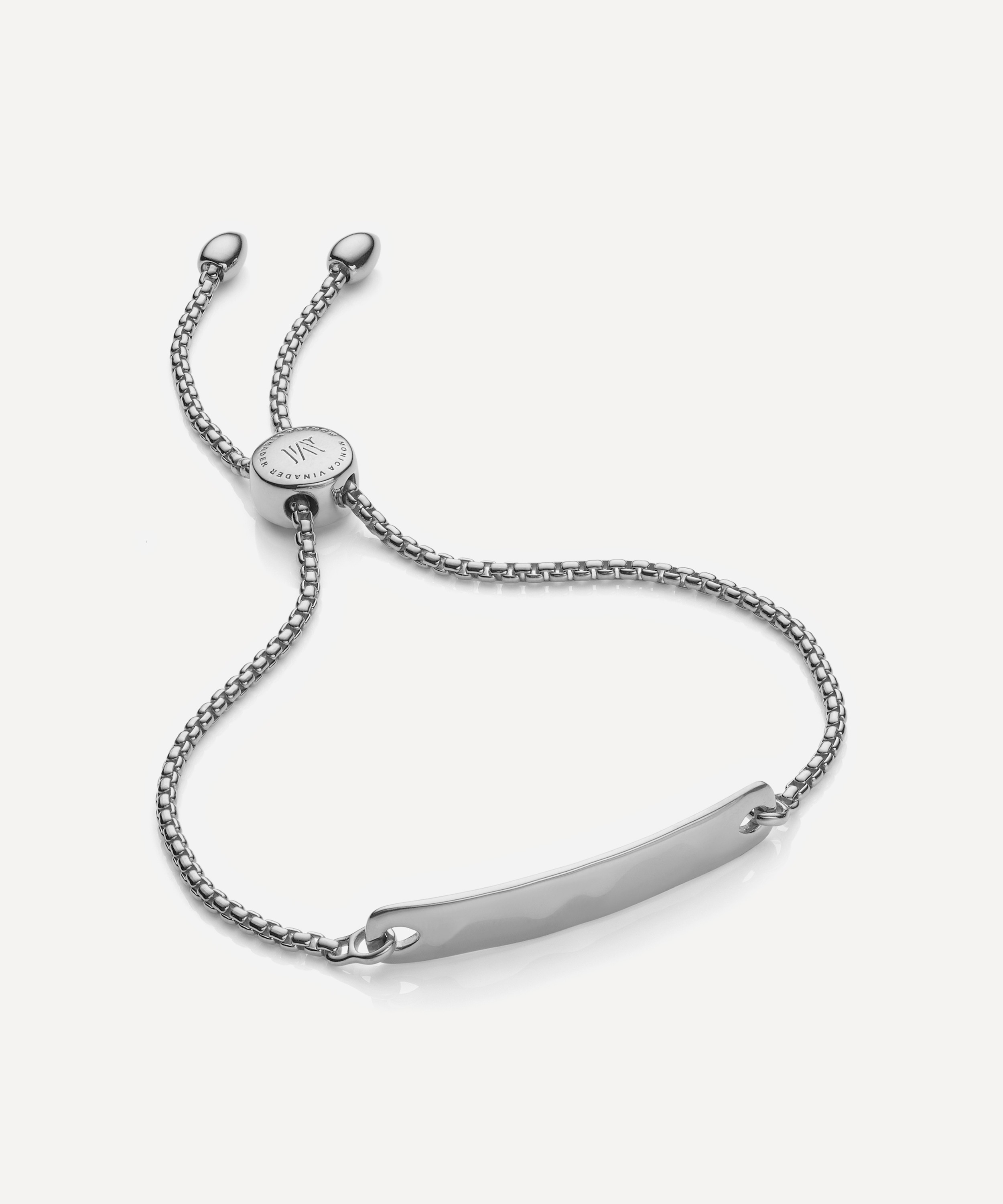 Monica Vinader - Silver Havana Mini Chain Friendship Bracelet image number 0