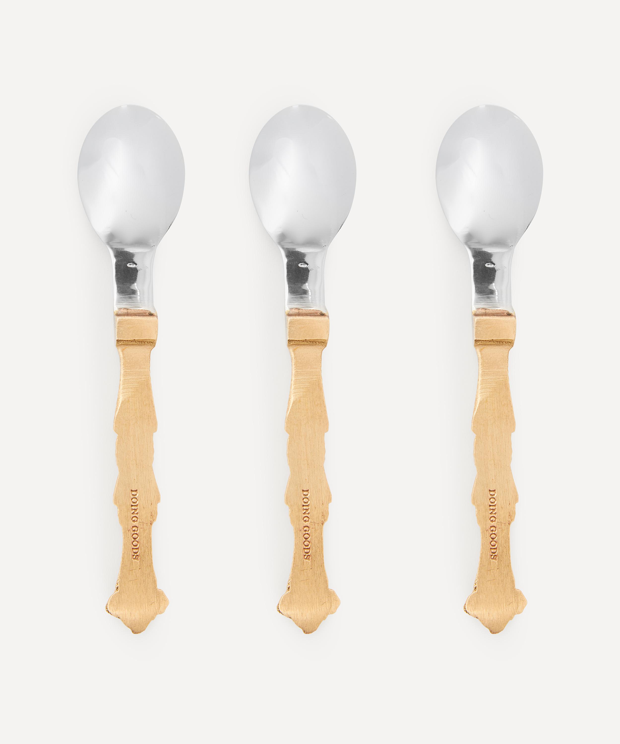 Doing Goods - Treasure Condiment Spoon Set of Three image number 2