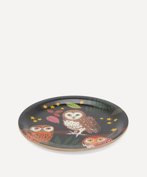 Avenida Home - Night Owls Mini Birch Wood Tray image number 1