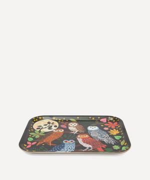 Avenida Home - Night Owls Small Birch Wood Tray image number 1