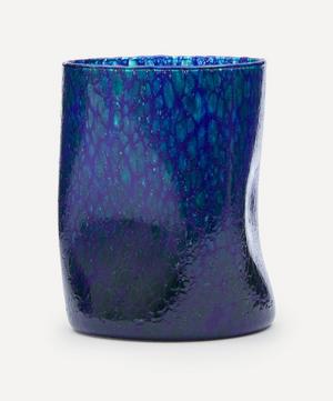 by alice - Blue Base Green Splatter Glass image number 1